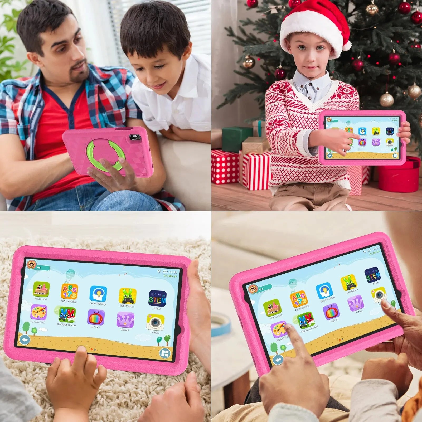 VASOUN Kids Tablet 8 Inch - Android 13 Quad Core, 8GB RAM, 64GB ROM, 5000mAh, Dual Camera, WiFi, Parental Control