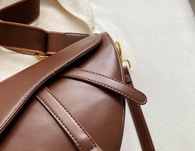 Vegan Leather Shoulder Crossbody Bag