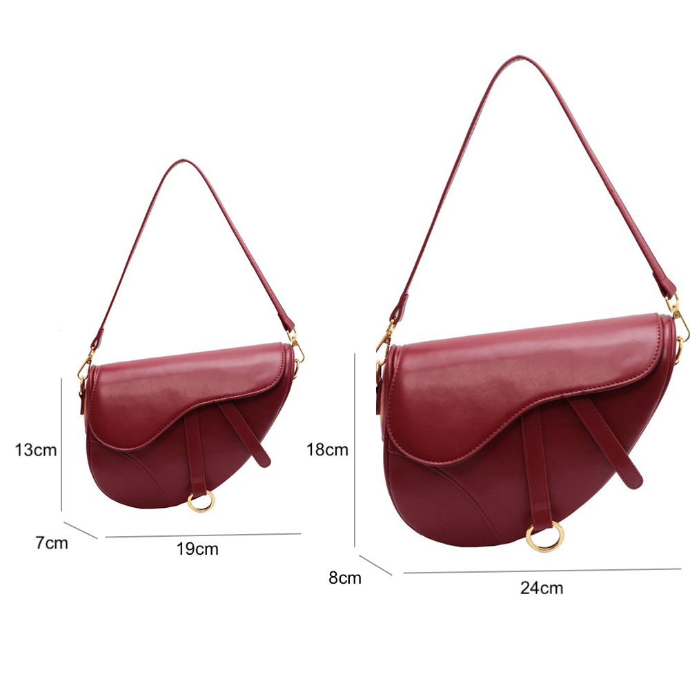 Vegan Leather Shoulder Crossbody Bag