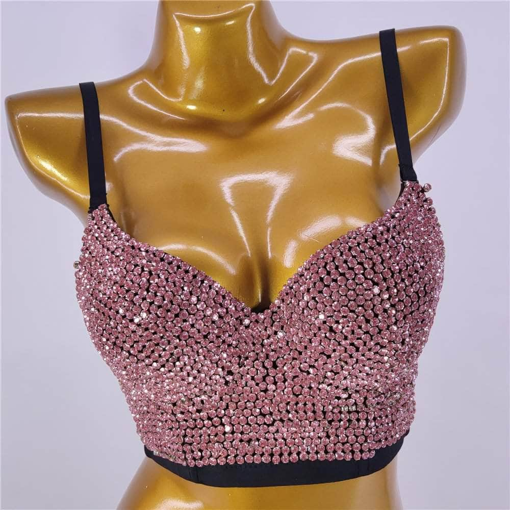 Vintage Corset Full Studded Beaded Bralette