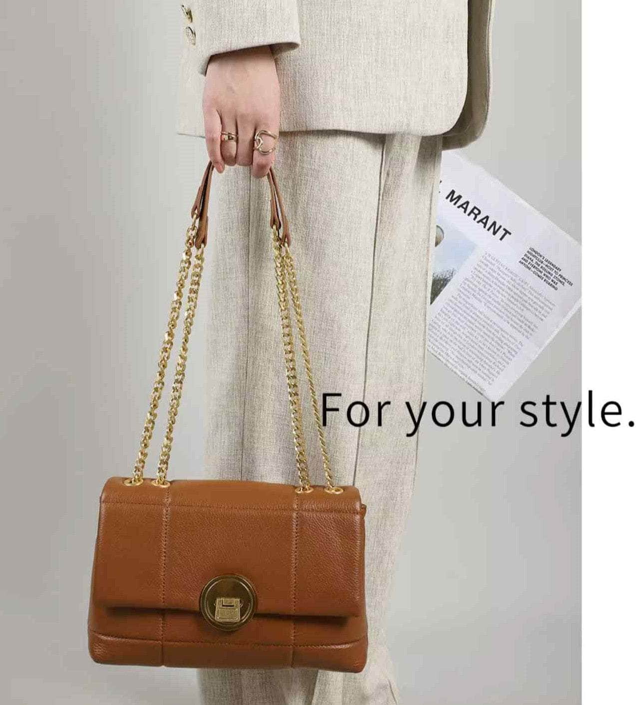 Vintage Flap Adorned Handbag with Chic Top Handle