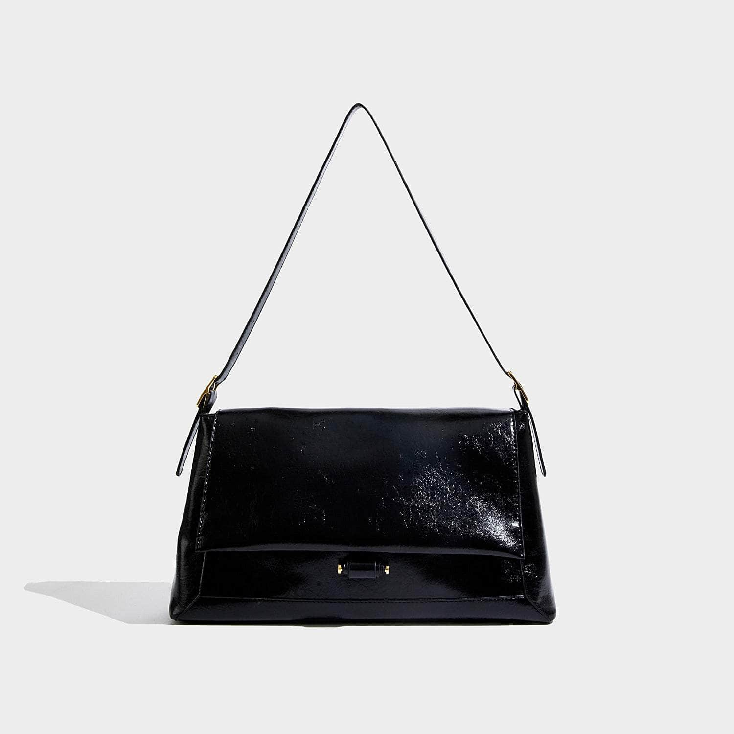 Vintage Inspired Shoulder Armpit Bag Black