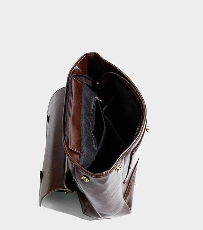 Vintage Microfiber Leather Backpack