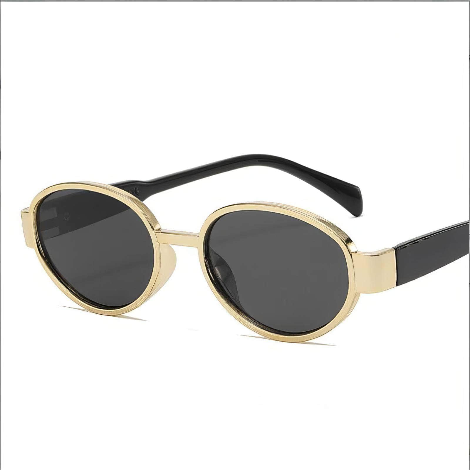 Vintage Oval Frame Sunglasses