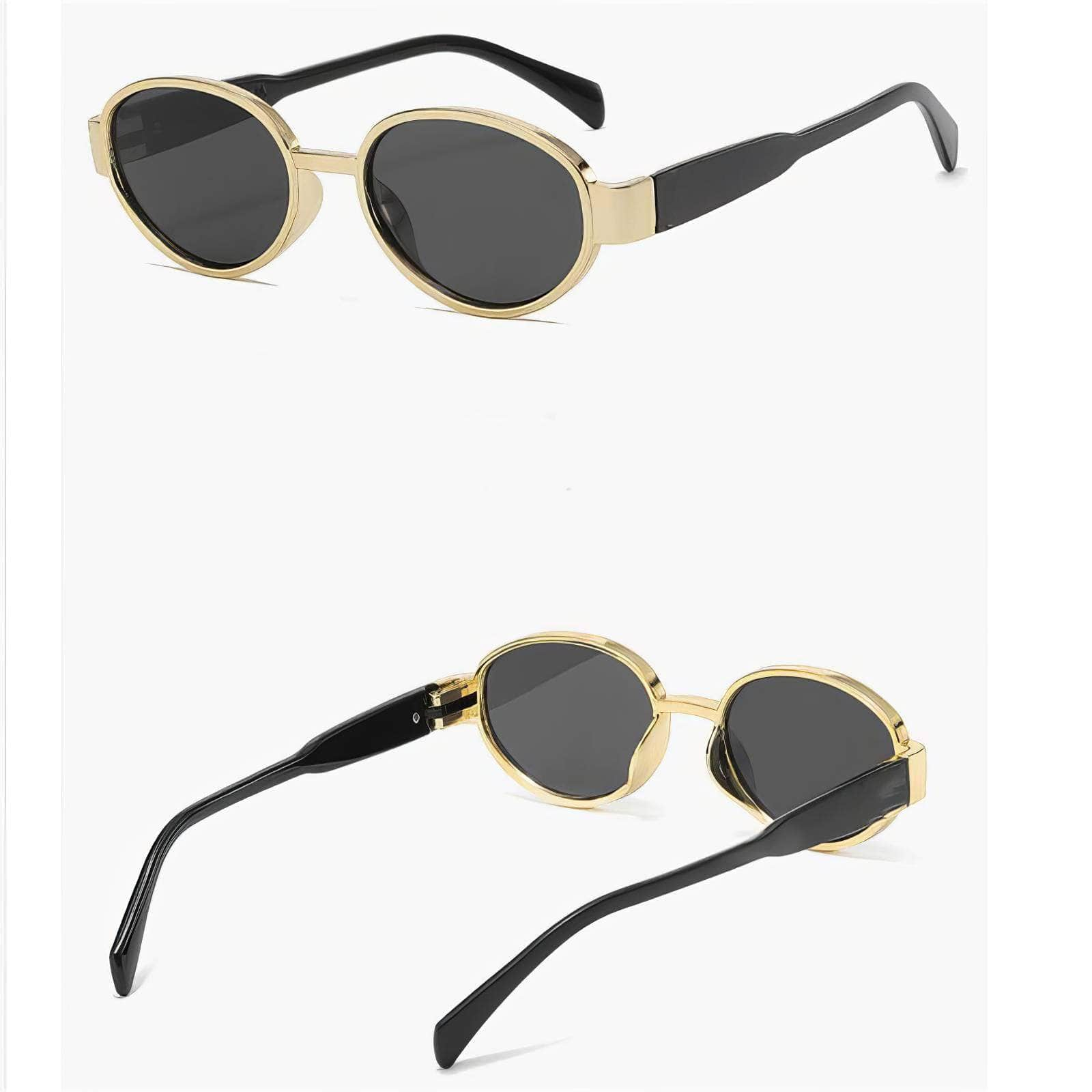 Vintage Oval Frame Sunglasses