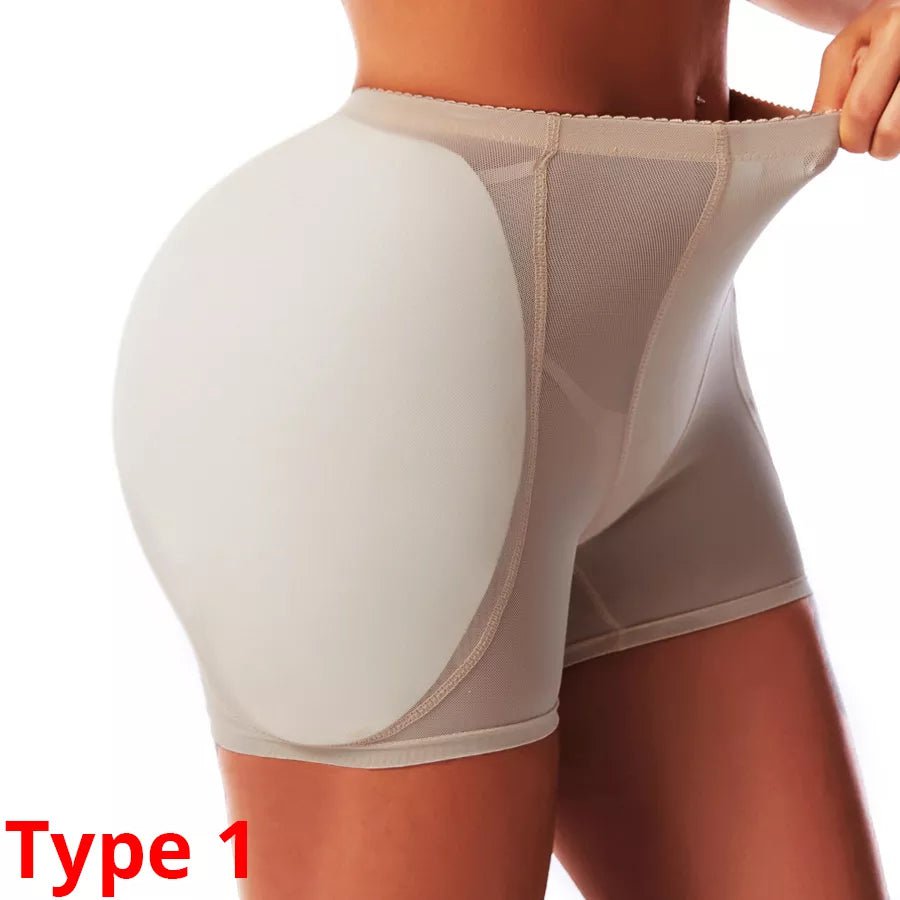 Waist Trainer Control Panties - Butt Lifter Hip Enhancer with Sponge Padded Panty Skin / XXL