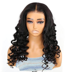 Wand Curl Wear And Go Glueless Wig - 100% Human Hair, Ready To Wear, Preplucked Glueless Curly Wigs for Women