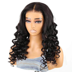 Wand Curl Wear And Go Glueless Wig - 100% Human Hair, Ready To Wear, Preplucked Glueless Curly Wigs for Women