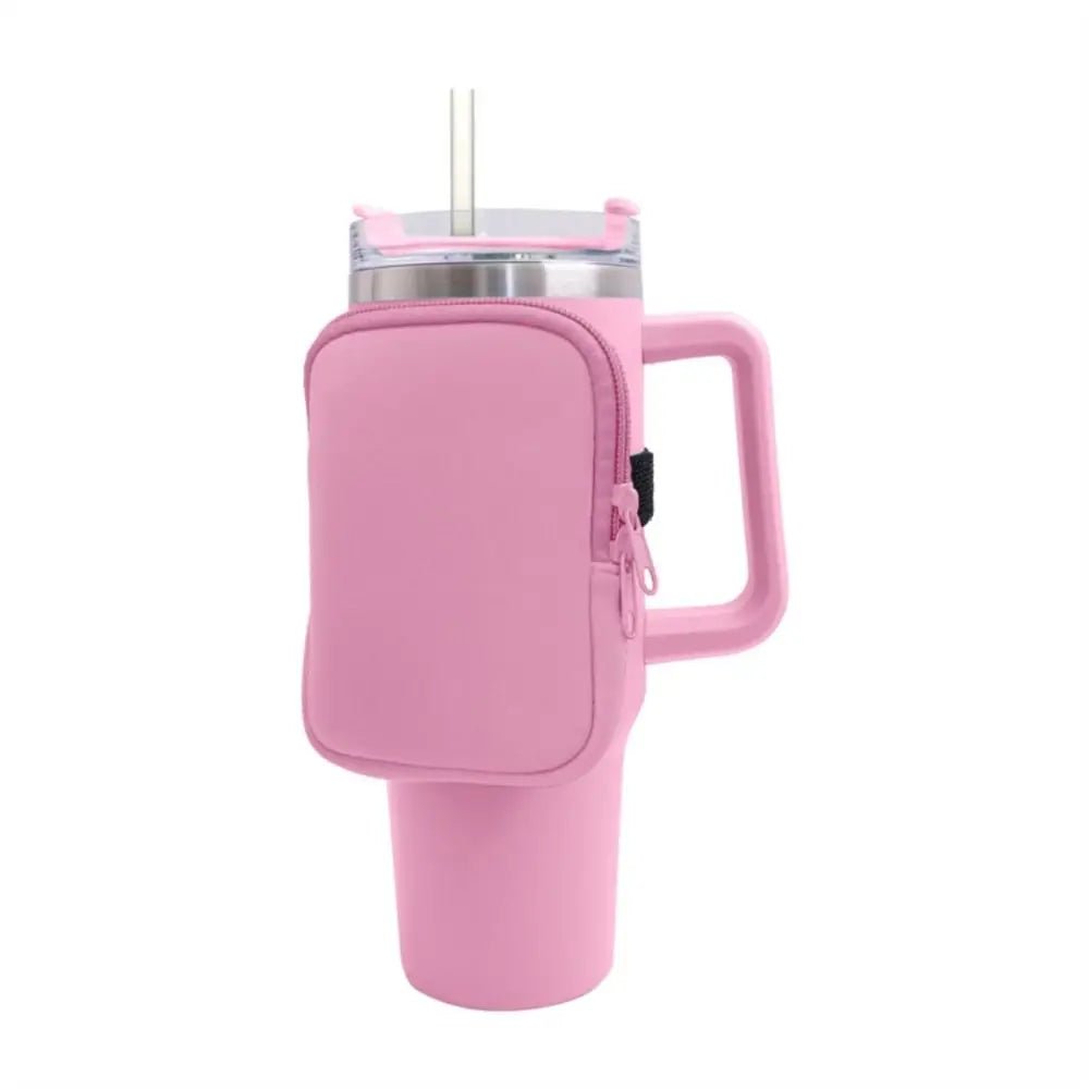 Water Bottle Pouch for Stanley Quencher Adventure K-dark pink