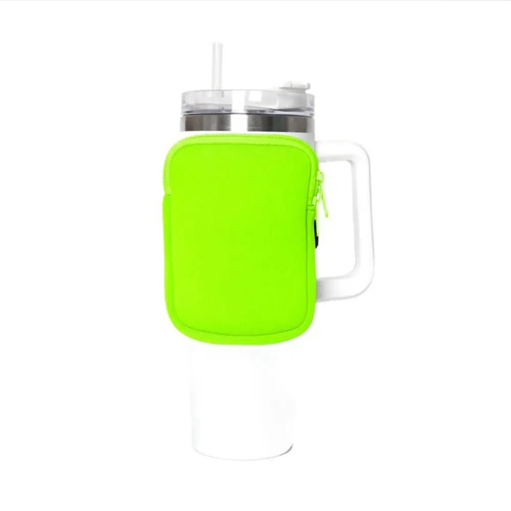 Water Bottle Pouch for Stanley Quencher Adventure M-bright green