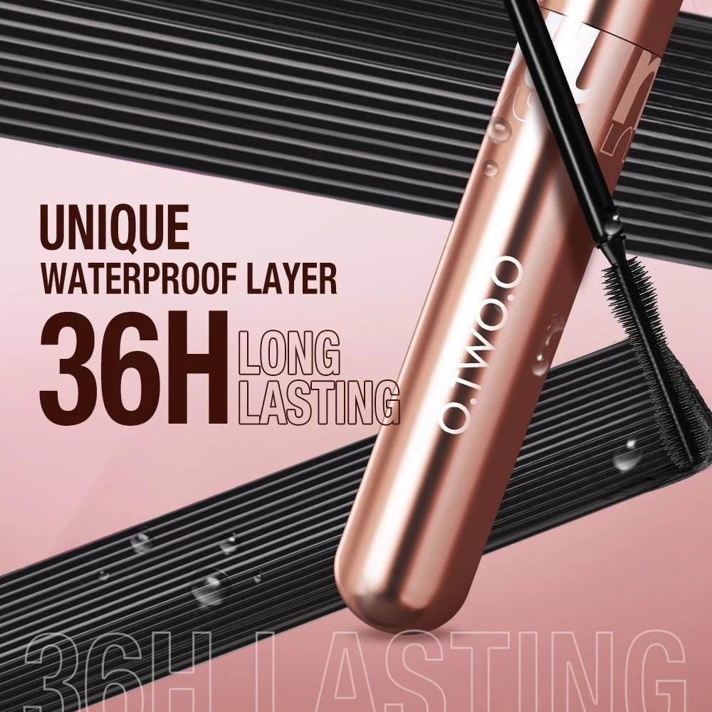 Waterproof 4D Silk Fiber Mascara: Curling, Volume, Thick Lengthening, Nourish - High-Quality Makeup