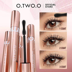 Waterproof 4D Silk Fiber Mascara: Curling, Volume, Thick Lengthening, Nourish - High-Quality Makeup