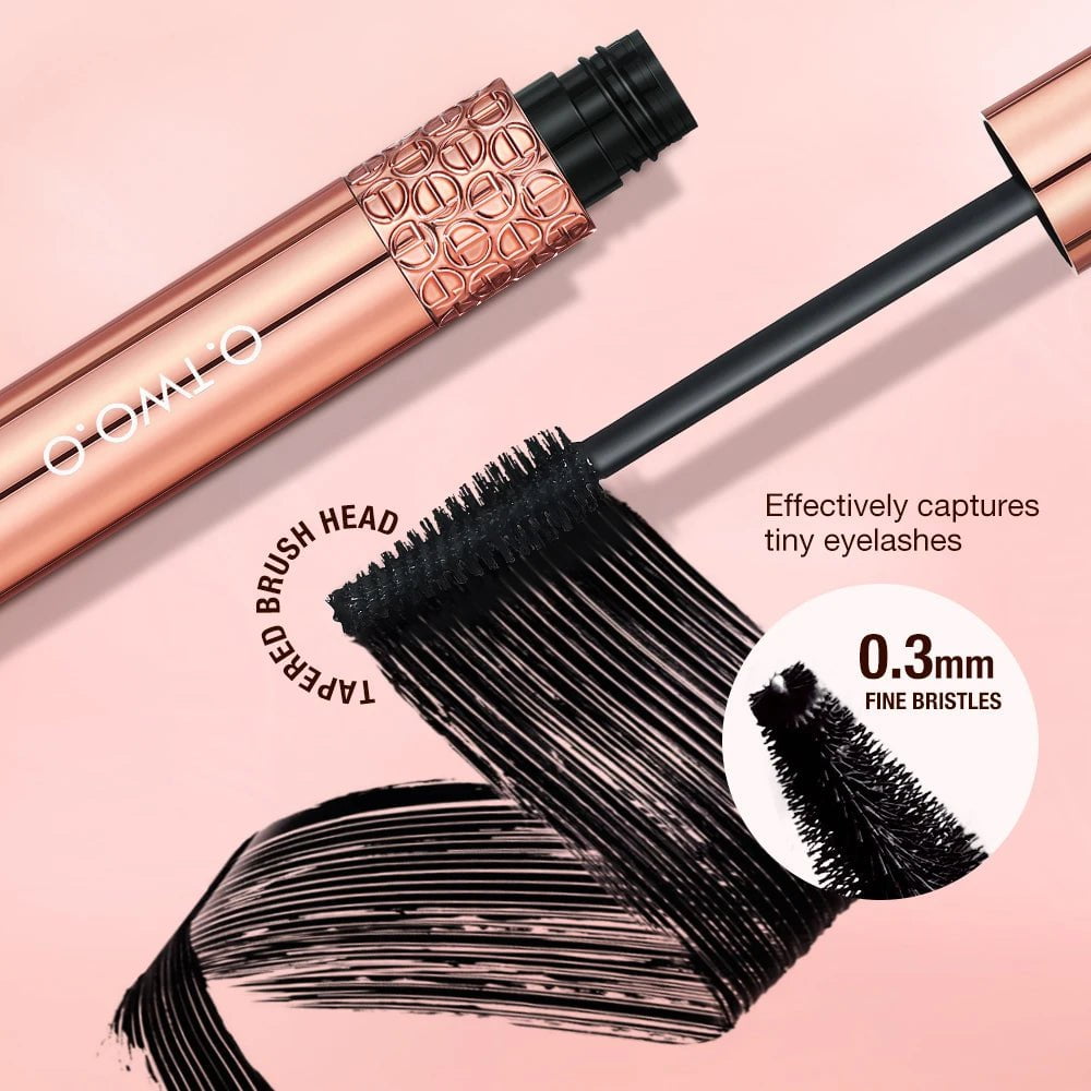 Waterproof 5D Silk Fiber Mascara: Lengthens, Non-smudge, Black, Eyelashes Extension, Lengthening Volume - Cosmetics