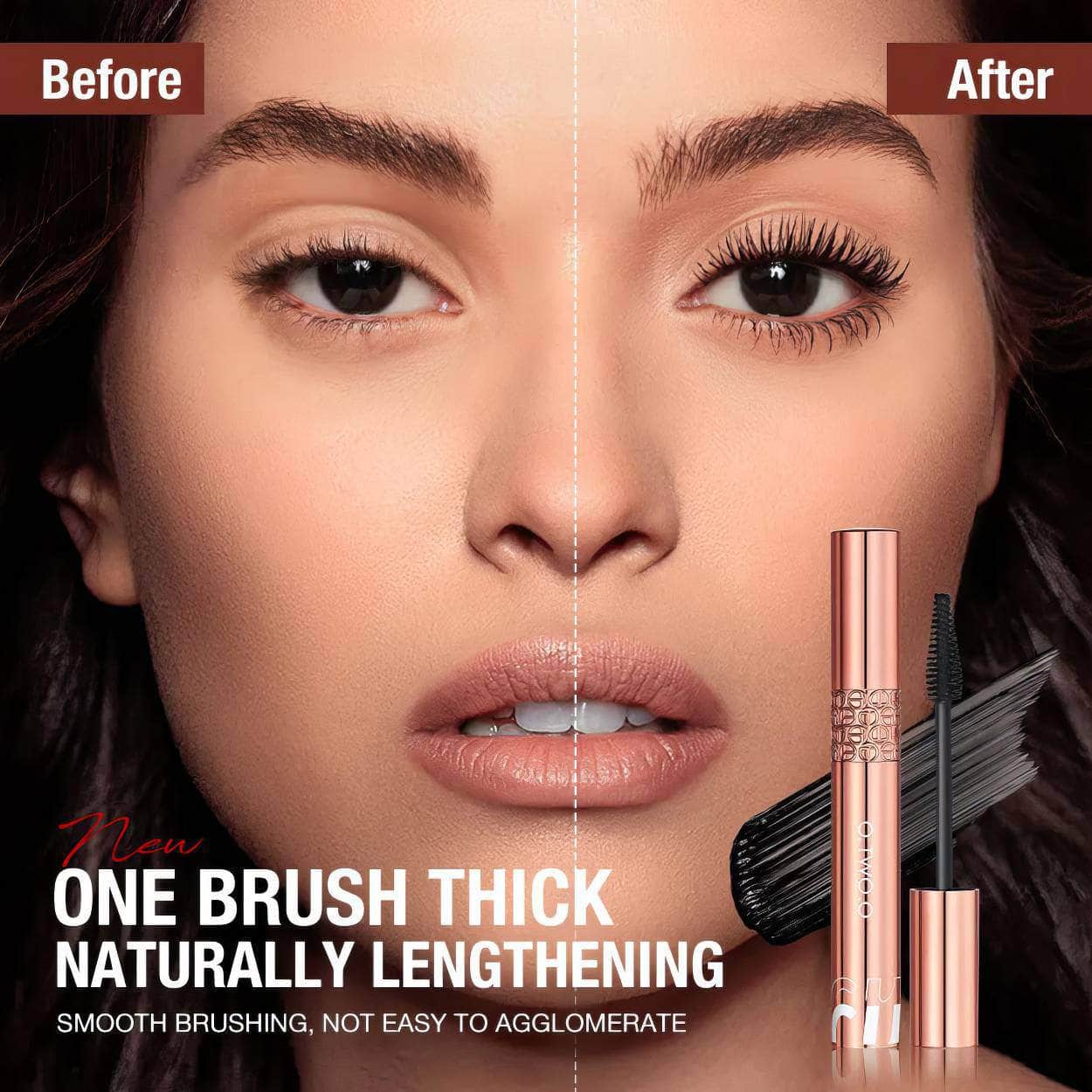Waterproof 5D Silk Fiber Mascara: Lengthens, Non-smudge, Black, Eyelashes Extension, Lengthening Volume - Cosmetics