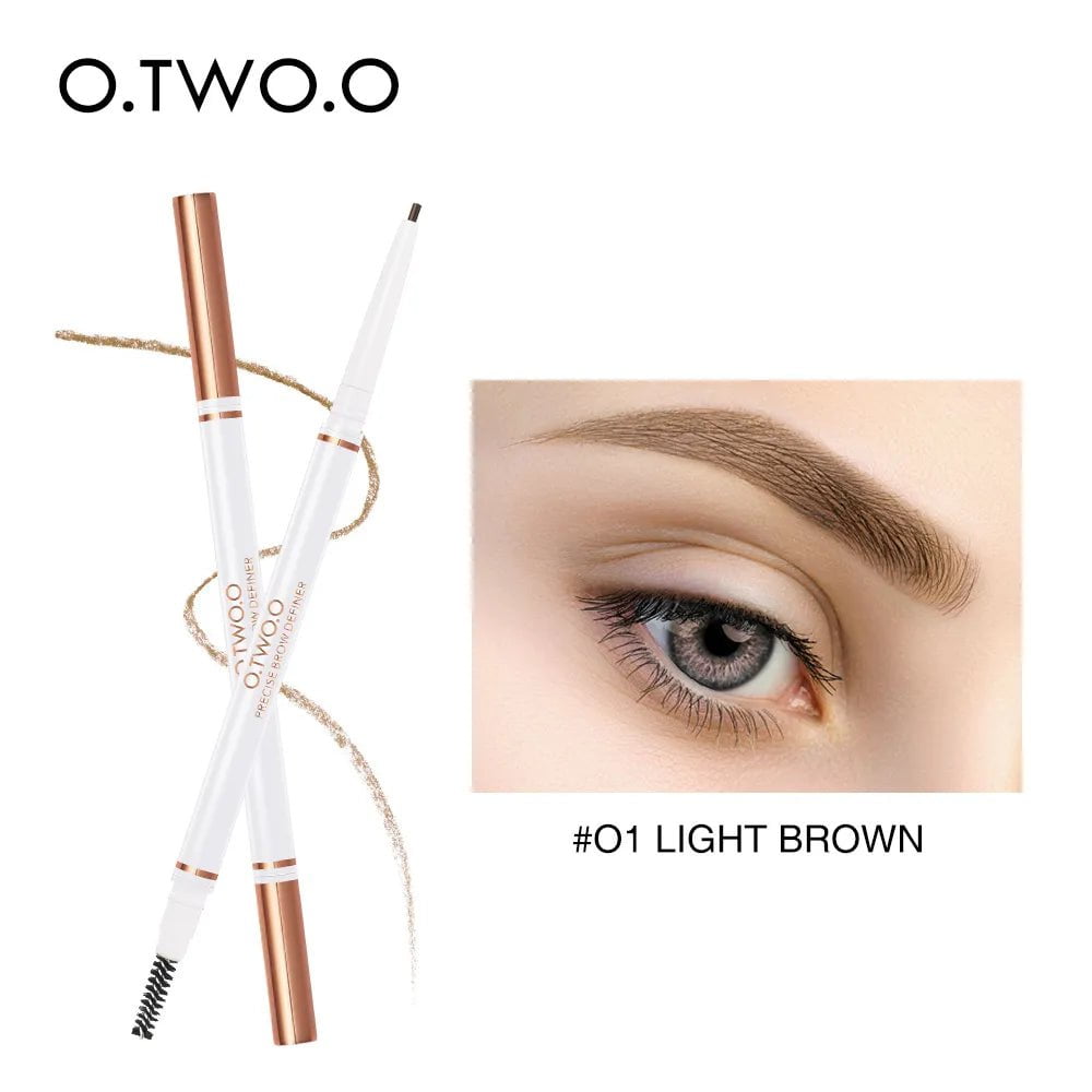 Waterproof Eyebrow Pencil: Natural, Long Lasting, Ultra Fine 1.5mm Brow Tint in Brown - Cosmetics Makeup 01 light brown / CHINA