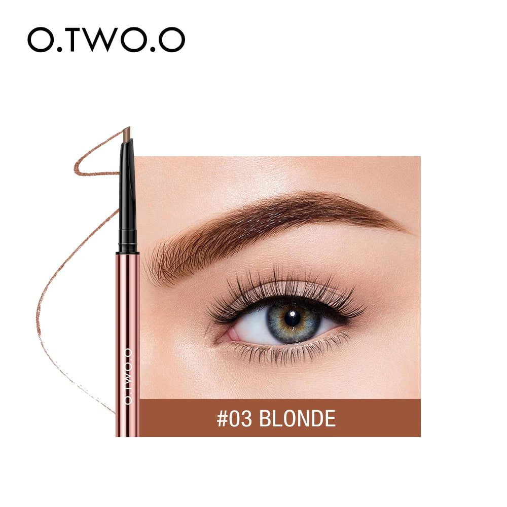 Waterproof Eyebrow Pencil: Natural, Long Lasting, Ultra Fine 1.5mm Brow Tint in Brown - Cosmetics Makeup 03 blonde / CHINA