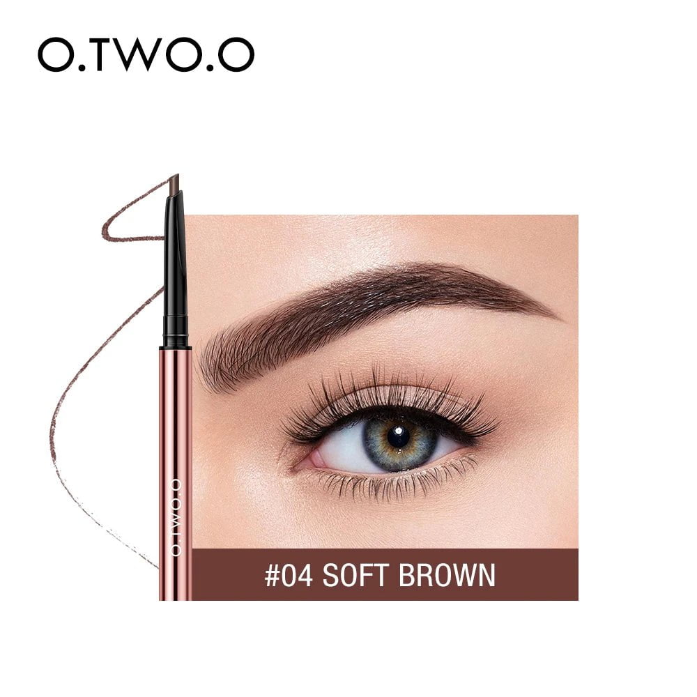 Waterproof Eyebrow Pencil: Natural, Long Lasting, Ultra Fine 1.5mm Brow Tint in Brown - Cosmetics Makeup 04 soft brown / CHINA