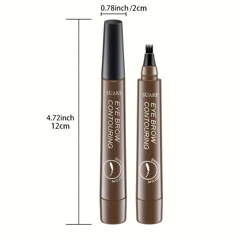 Waterproof Long-Lasting Microblade Brow Pencil with 4 Points