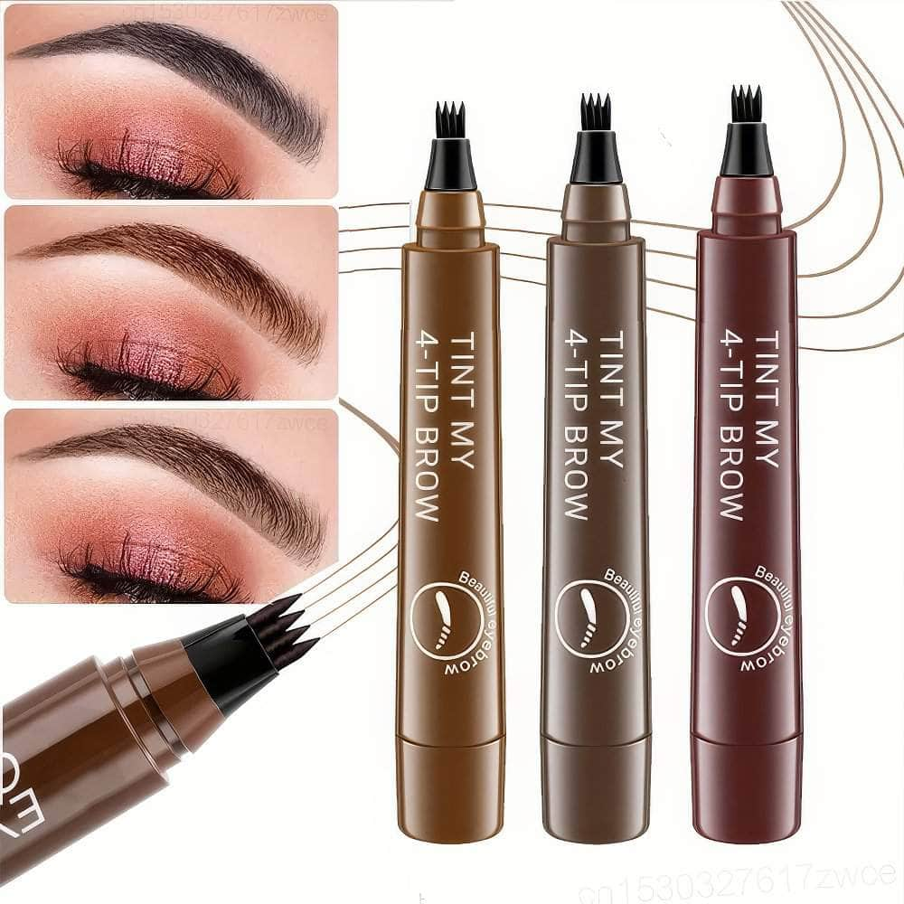 Waterproof Long-Lasting Microblade Brow Pencil with 4 Points