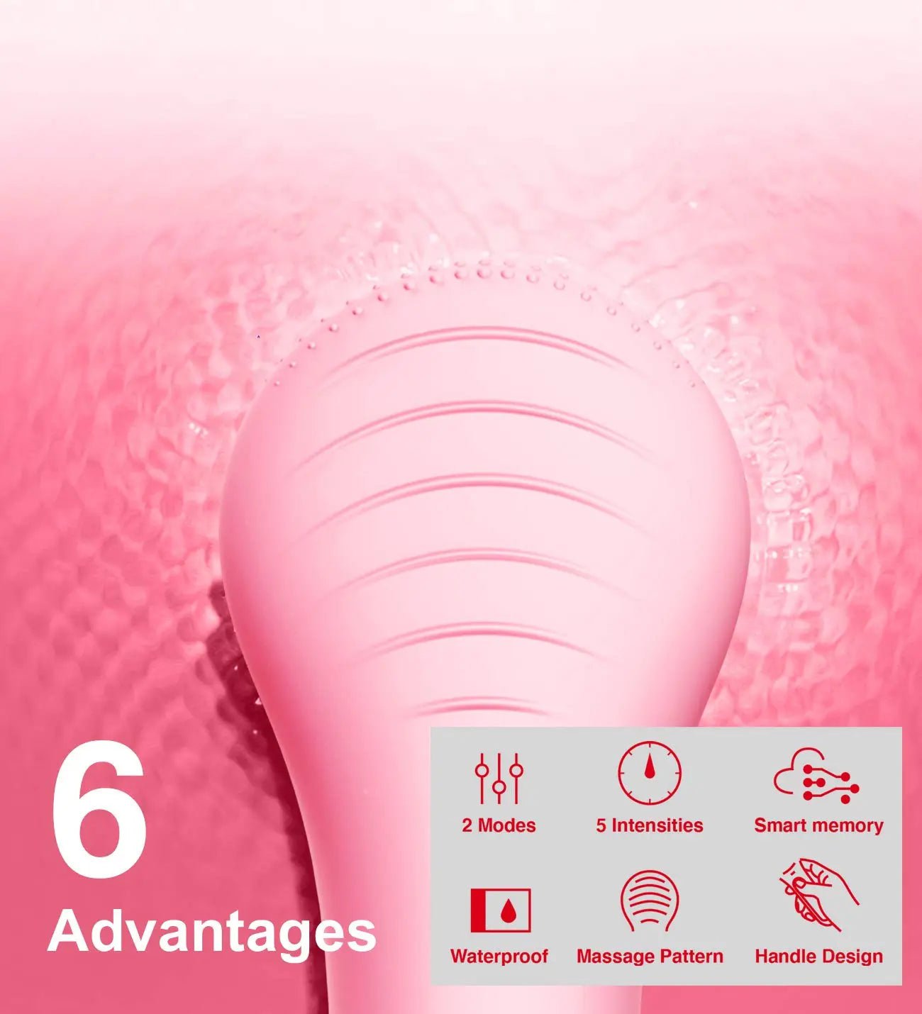 Waterproof Sonic Facial Cleansing Brush for Deep Cleaning XPRE119P