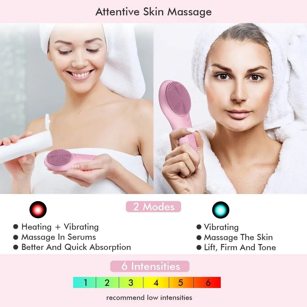 Waterproof Sonic Facial Cleansing Brush for Deep Cleaning XPRE119P