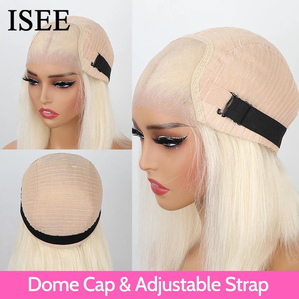 Wear And Go Blonde 613 Lace Front Wigs - Glueless HD Lace Wig, Pre-Cut, Pre-Plucked, Transparent Straight Human Hair Wigs