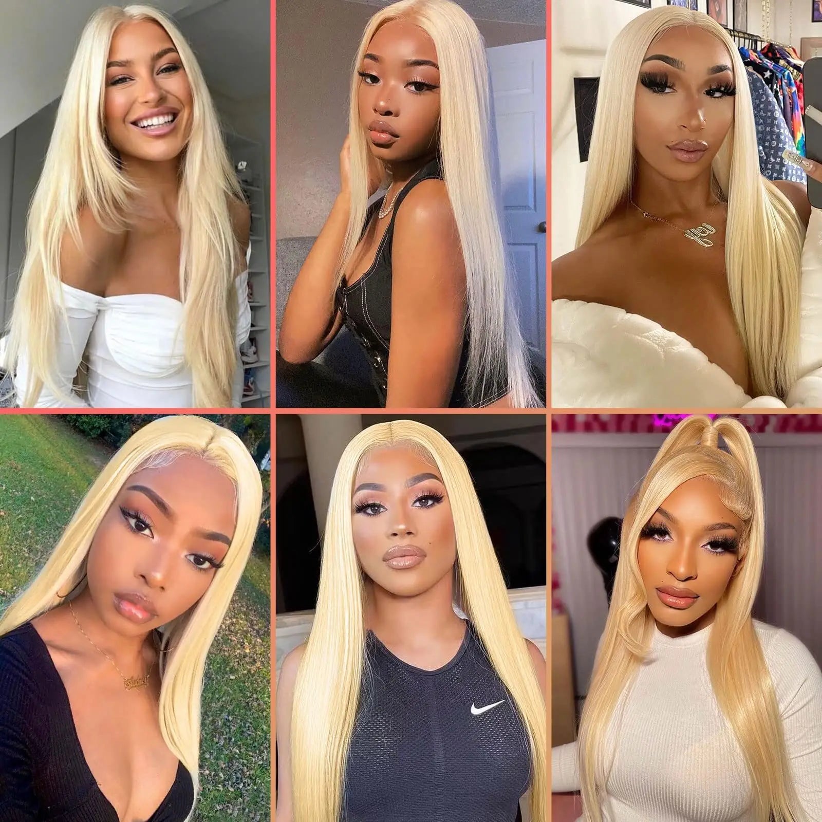 Wear And Go Blonde 613 Lace Front Wigs - Glueless HD Lace Wig, Pre-Cut, Pre-Plucked, Transparent Straight Human Hair Wigs