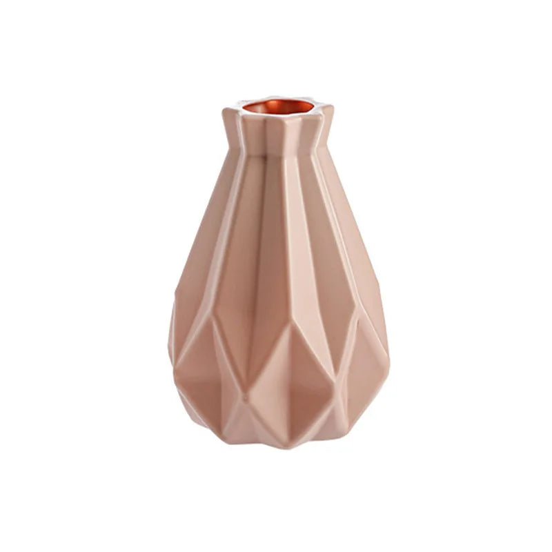 White Plastic Imitation Ceramic Vase for Home Decoration 2