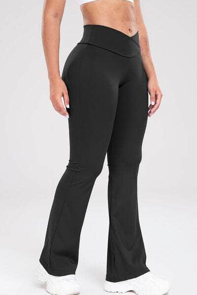 Wide Waistband Bootcut Active Pants