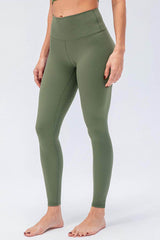 Wide Waistband Slim Fit Active Leggings Moss / S