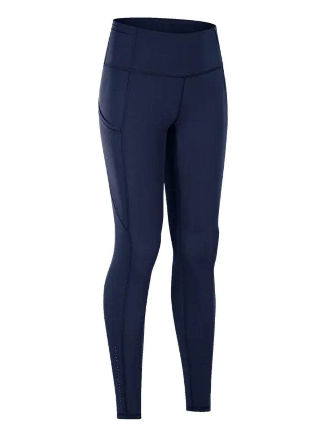 Wide Waistband Sports Leggings Navy / S