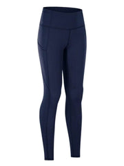 Wide Waistband Sports Leggings Navy / S