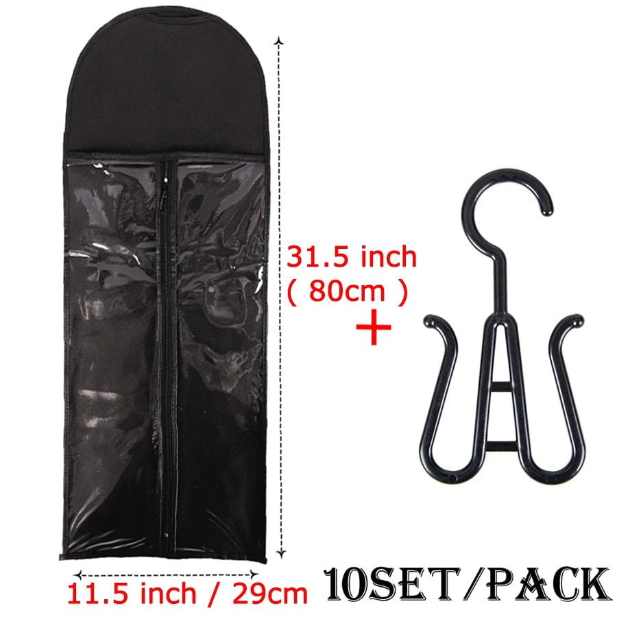 Wig Storage Bag Set with Hanger