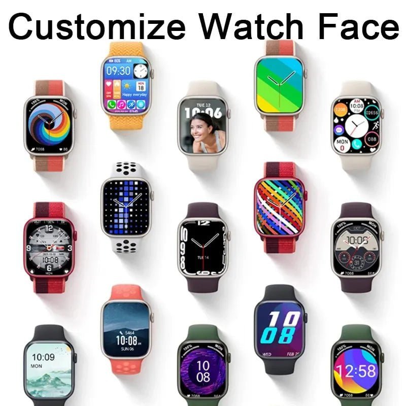 Wireless Charging, Bluetooth Calls, Custom Faces, Waterproof - Men's & Women's Sports Bracelet