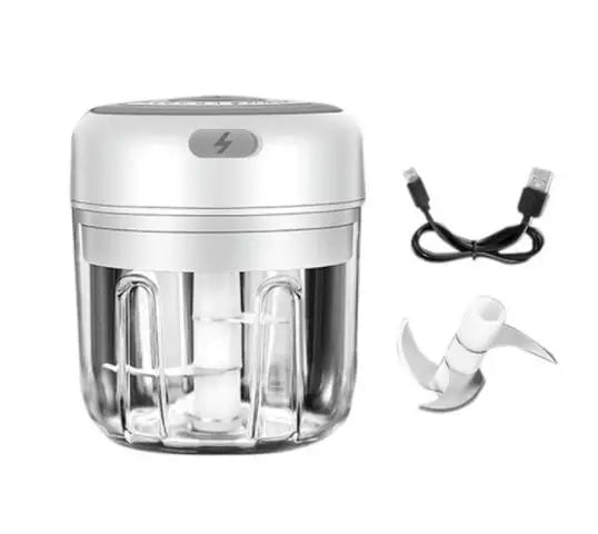 Wireless Mini Electric Garlic Chopper - USB Grinder, 100ML/250ML Capacity 250ml