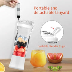 Wireless USB Rechargeable Portable Juicer Blender - IPX7, 600ml Capacity