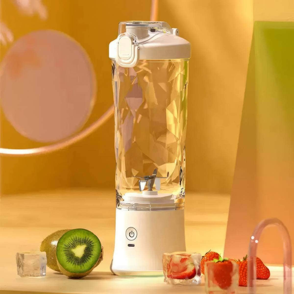 Wireless USB Rechargeable Portable Juicer Blender - IPX7, 600ml Capacity