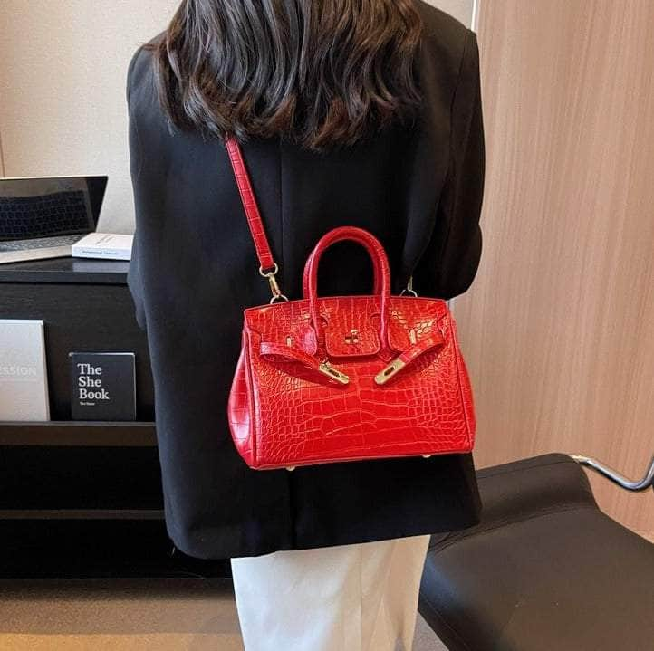 Women Crocodile Texture Handbag