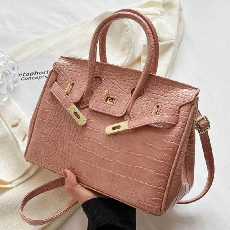 Women Crocodile Texture Handbag