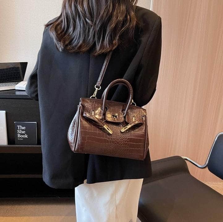 Women Crocodile Texture Handbag