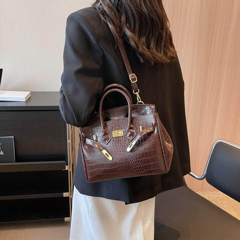 Women Crocodile Texture Handbag