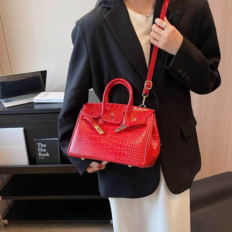 Women Crocodile Texture Handbag