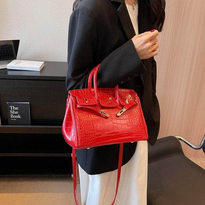 Women Crocodile Texture Handbag