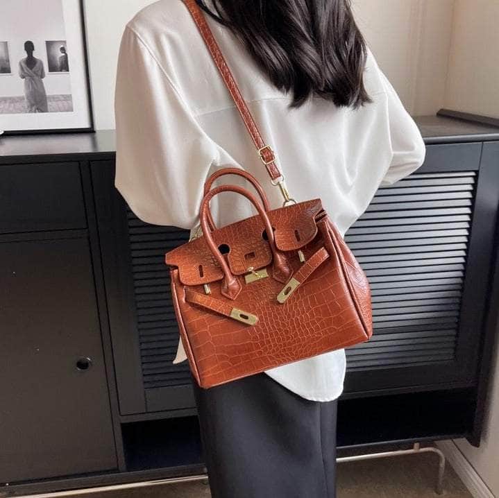 Women Crocodile Texture Handbag