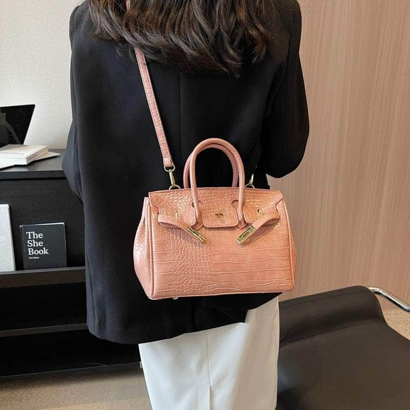 Women Crocodile Texture Handbag