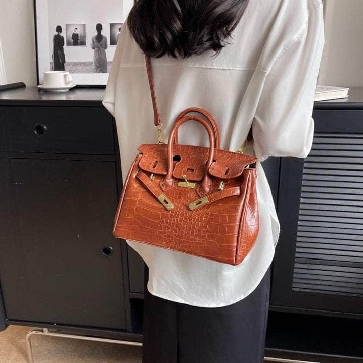 Women Crocodile Texture Handbag