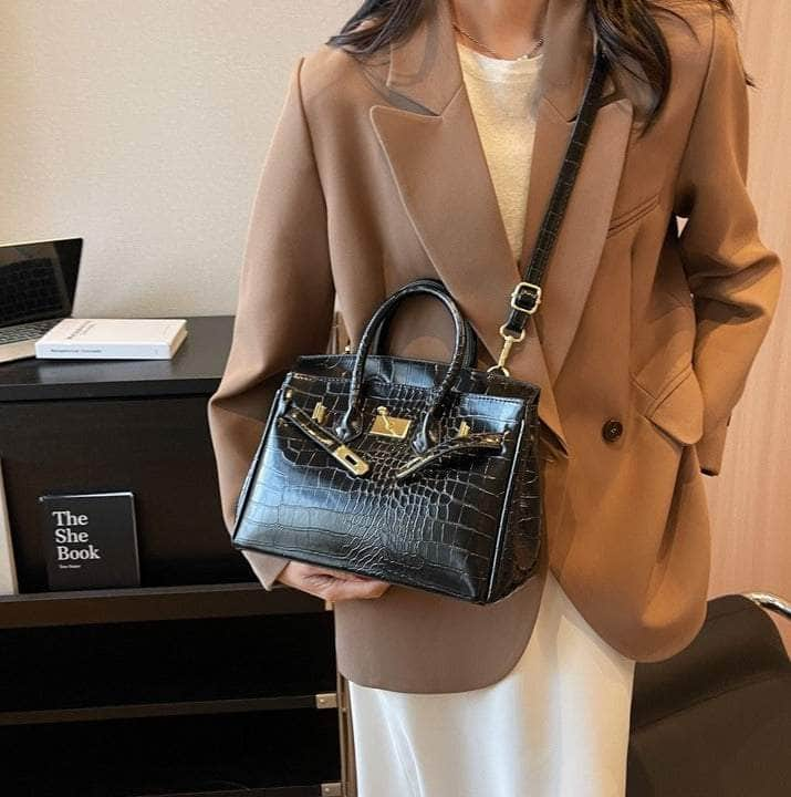 Women Crocodile Texture Handbag