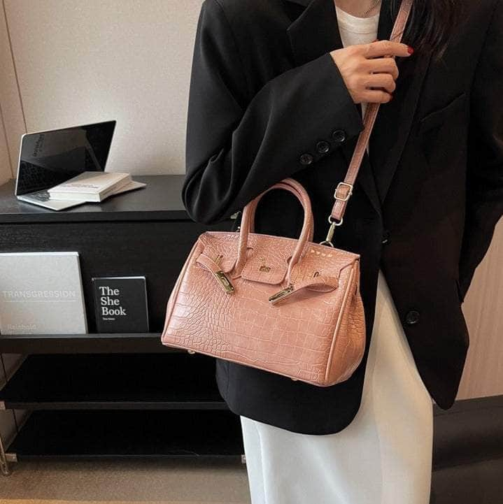 Women Crocodile Texture Handbag