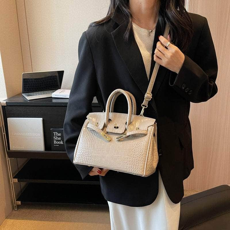 Women Crocodile Texture Handbag