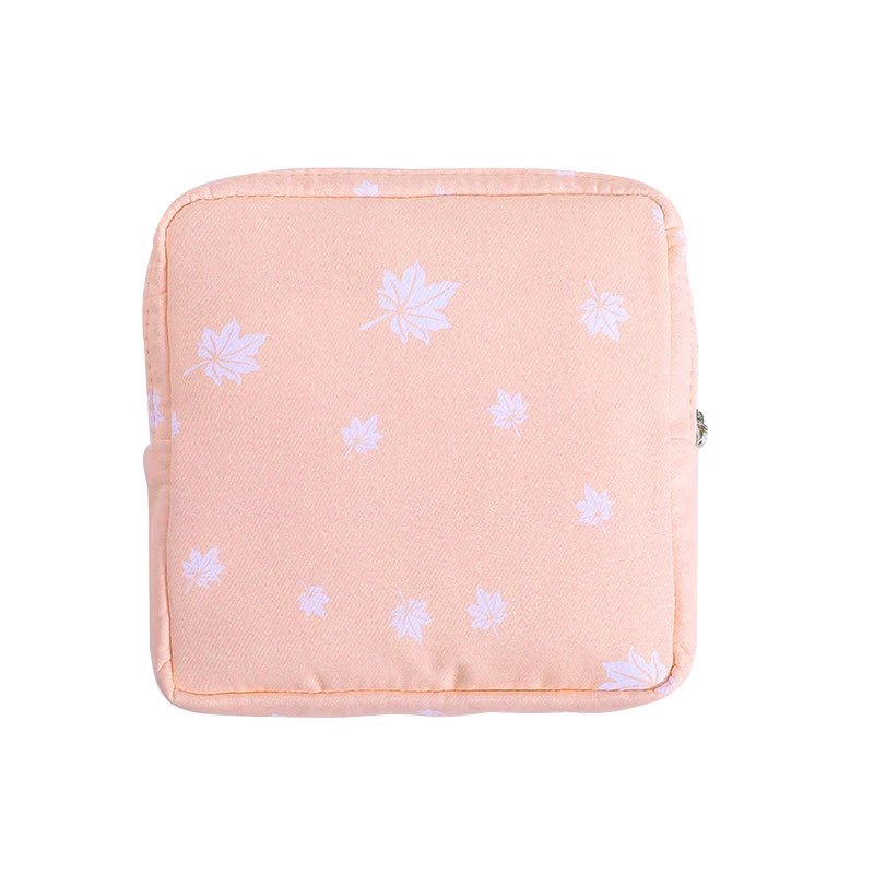 Women Portable Sanitary Pads Storage Bag Tampon Pouch Napkin Cosmetic Bags Organizer Ladies Makeup Bag Girls Hygiene Pad Bag B-10(13x13x3cm) / CHINA